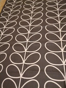 Tela Orla kiely gris/blanco hecha a medida persiana romana hasta 53cm x 110cm caída - Imagen 1 de 7