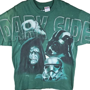 T-shirt Star Wars Dark Side 1996 vintage taglia XL DARTH VADER PALPATINE OTTIME CONDIZIONI!! - Foto 1 di 24