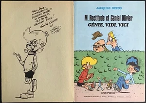 GÉNIAL OLIVIER par Devos tome 3 EO 1976 Avec rare dessin dédicacé Très bon état - Picture 1 of 12