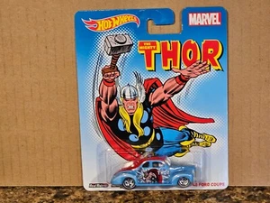 Hot Wheels 1940 Ford Coupe Nostalgia '40 Thor Marvel Comics Real Riders - Picture 1 of 3