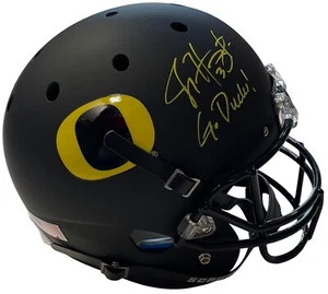 Joey Harrington Signed & Inscribed OREGON DUCKS Full Size Helmet BAS WITNESS COA - Picture 1 of 4