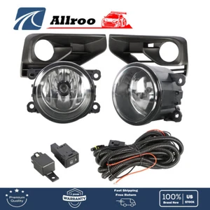 Front Bumper RH+LH For 17-19 Nissan Pathfinder Clear Lens Fog Lights Assembly - Picture 1 of 12