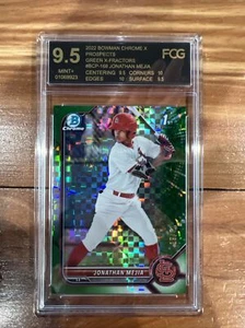 2022 Bowman Chrome X Jonathan Mejia /31 Green X Factor Refractor FCG 9.5!🔥 - Picture 1 of 2