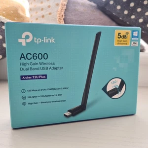 TP-Link - Archer T2U Plus - AC600 Bezprzewodowy adapter USB o wysokim zysku - w pudełku - Zdjęcie 1 z 7