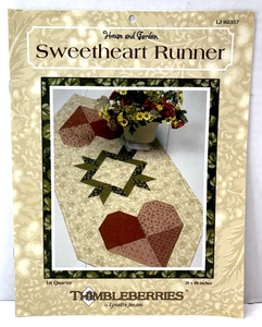 Thimbleberries Sweetheart Patchwork Quilt Table Runner Pattern Leaflet Sewing - Picture 1 of 16