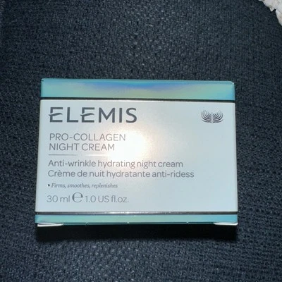 NIB Elemis Pro-Collagen Night Cream ~ 1 Oz/30 mL ~ MSRP $94 ~ Firms, Smoothes - Image 1 of 4
