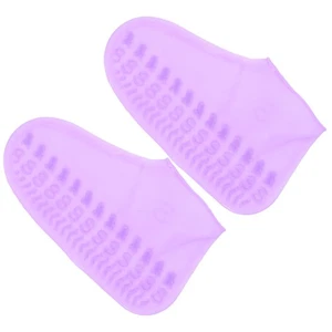 1 Pair Rainproof Thicken Shoes Cover Anti-slip Rainshoes Cover Wear Resistant - Picture 1 of 12
