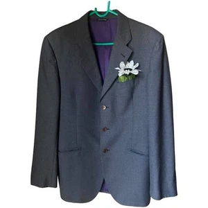 Paul Smith London Men Grey Sport Coat Large Sports Coat Multi Pockets 100% Wool - Picture 1 of 16
