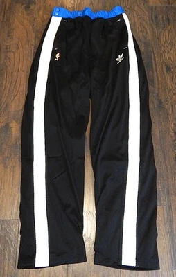 Orlando Magic Adidas Team Issued Mesh Warm Up Pants Black White Blue 4XL Tall - Image 1 of 3