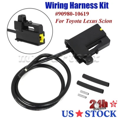 1-Wire Horn Connector Plug Kit For Toyota  Lexus Scion Subaru Rep. 90980-10619 Foto 1 de 4