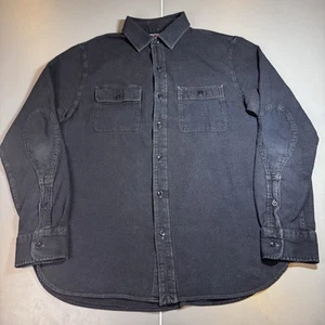 Best Made Co Cotton Heavy Long Sleeve Button Shirt Work Utility Large Blue - Picture 1 of 12