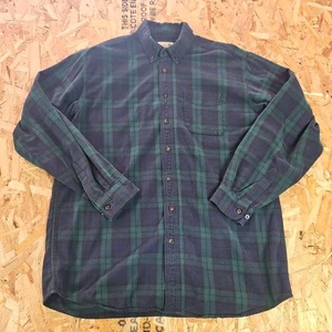 LL Bean Hemd Herren Large Tall kariert Flanell traditionelle Passform Langarm Knopf - Bild 1 von 13
