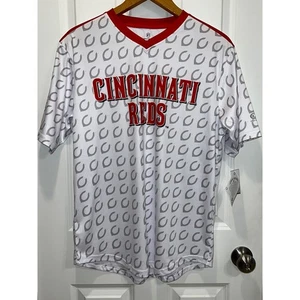 NWT Cincinnati Reds MLB Baseball Jersey True Fan Apparel Men's Size L White Red - Picture 1 of 6