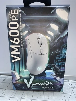 Elecom V Custom Vm600Pe Gaming Mouse White Open Box - Image 1 of 4