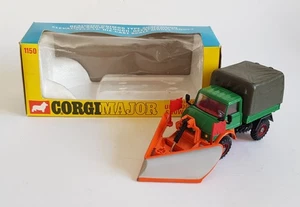 Corgi Major Toys No. 1150, Unimog 406 with Snow Plough, - Superb Mint Condition - Picture 1 of 17