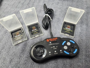 Mortal Kombat 3 Genesis Kontrol Pad + 3 Kartridges – SNES Label Variant - Picture 1 of 4