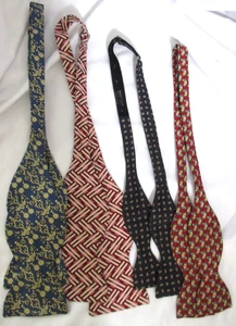 4 Herrenfliegen Beau Ties Ltd Krawattenhalter alle 100 Seide verschiedene Muster gebraucht, in einwandfreiem Zustand - Bild 1 von 7