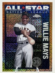 2025 Topps Serie 2 - 1990 Topps Cromo Plata Paquete All-Stars Willie Mays - Imagen 1 de 2
