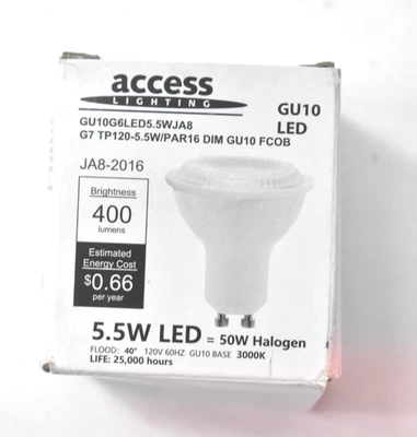 Access Lighting JA8-216 GU10G6LED5.5WJA8 Light Bulb G7 TP120-5.5W/PAR16 - Image 1 of 4