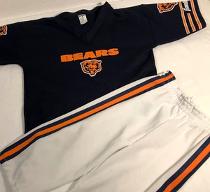 Chicago Bears Jersey & Pants Childs Medium Franklin 100% Polyester Made in U.S.A - Picture 1 of 17