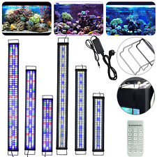 30-200cm LED Aquarium Beleuchtung Vollspektrum Aufsetzleuchte Abdeckung Lampe DE