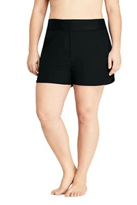 Lands'End 3" Quick Dry Board Shorts Swim Cover-up Shorts w/ Panty Plus 22W #5163 - Picture 1 of 5