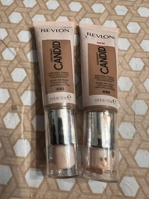 Revlon Photoready Candid Natural Finish Foundation #430 Honey Beige Lot Of 2 - Image 1 of 4