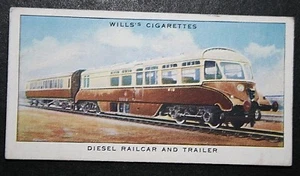 Toller Western Dieseltriebwagen & Anhänger Oldtimer 1938 Karte GE28M - Bild 1 von 1