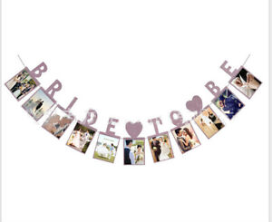 JUST MARRIED Wedding Banner Decoration for Reception, Bridal Shower Photo Prop 