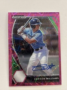 2021 Panini Prizm Entwurf Picks rosa Geschwindigkeit Carson Williams Auto #PDP28 - Bild 1 von 7