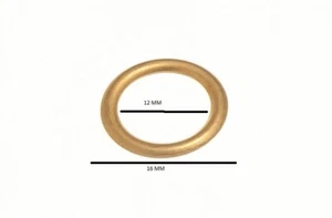 Curtain Blind Upholstery Rings Hollow Brass 16mm 0d 12mm Id Pack Of 30 - Picture 1 of 1