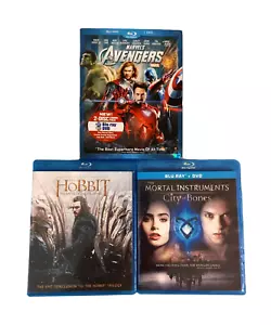 Lot of 3 The Avengers, The Hobbit Battle of the Five Armies, Mortal ... Blu-Ray - Picture 1 of 8