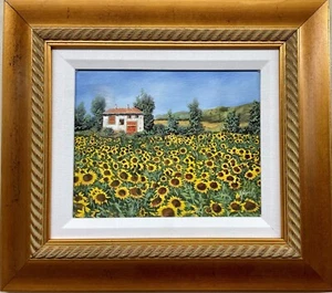 Guido Borelli " Piccoli Girasoli " - Kleine Sonnenblumen HANDSIGNIERT ORIGINAL KUNST - Bild 1 von 5