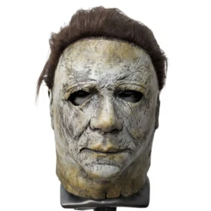 Deluxe Michael Myers Maske Latex Kopf Erwachsenes-Kostüm Geschenk Tag des Buches - Bild 1 von 12
