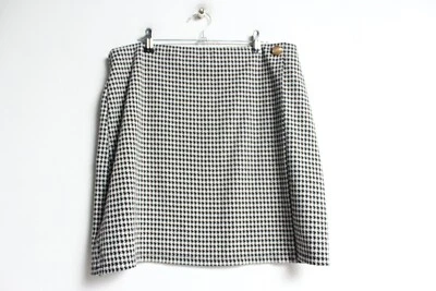 George Womens Woven Dogstooth Mini Skirt - Size 16 (f20) - Image 1 of 3