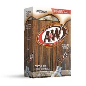 12 cajas mezcla de bebida sin azúcar cerveza de raíz A&W, 15 g/0,5 oz. Caja - Imagen 1 de 1