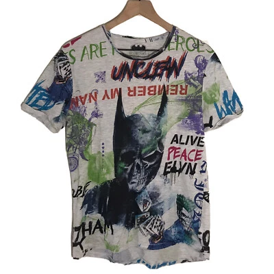 Batman x Eleven Paris Hombres Talla Pequeña RARA Joker Camisa Manga Corta Foto 1 de 4