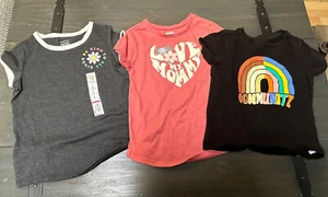 Old Navy Lot Of 3 Short Sleeve T-Shirts Sz XS (5) Geranimals Jumping Beans 5T - Picture 1 of 7