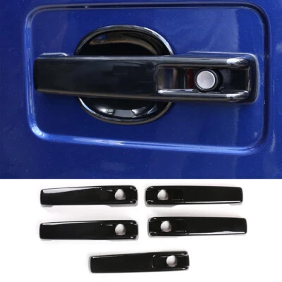 Cubierta de manija de puerta lateral ABS negro brillante para Mercedes Benz G W463 G500 G63 04-2021 Foto 1 de 4