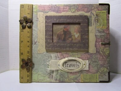 Álbum de fotos con temática de viaje y caja de recuerdo - Nuevo Foto 1 de 4