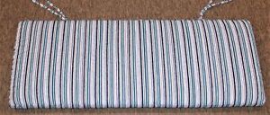 (1) Outdoor Patio Bench Cushion ~ Aurora Stripe ~ 16.5 x 45 x 2.75 *NEW*