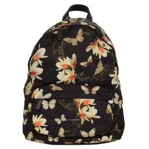 Authentic GIVENCHY Floral Antigona Butterfly Black Nylon Leather Backpack $1,320 - Picture 1 of 12