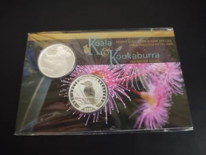 2009 Australien Koala & Kookaburra SET 2x 1oz Silber BU PerthMint ANDA Melbourne - Bild 1 von 2