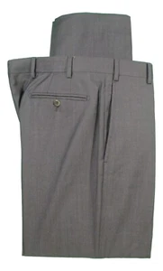 Zanella Todd Mens Taupe Flat Front Wool Dress Pants 33 34x32 - Picture 1 of 3