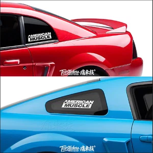 3M American Muscle Rear quarter window decal sticker WHITE###################### - Picture 1 of 1