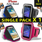 Quality Sports Armband Gym Running Phone Case Cover+In Ear Headphones&#10004;Black