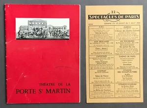[Paris]   Théatre De La Porte St. Martin Program: J’y Suis… J’y Reste!  1957/8  - Picture 1 of 12