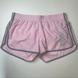ADIDAS Light Pink Athletic Shorts w/ Gray Details, Drawstring, Size XL, NWT!! - Picture 1 of 7