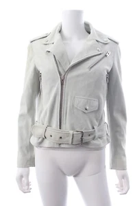 IRO Guape Suede Biker Jacket / Blue / RRP - Picture 1 of 6