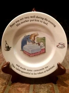 Wedgwood of Etruria & Barlaston - CONEJO PETER - PONERLO EN CAMA - Pan y mantequilla - Imagen 1 de 5